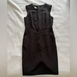 Anne Klein Classic Black Sleeveless Sheath Dress